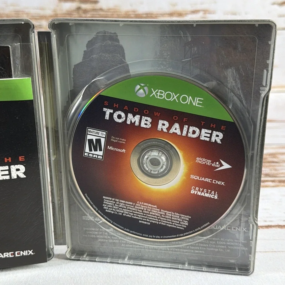 Shadow of the Tomb Raider Complete in Box CIB Xbox One Steelbook Edition Tested